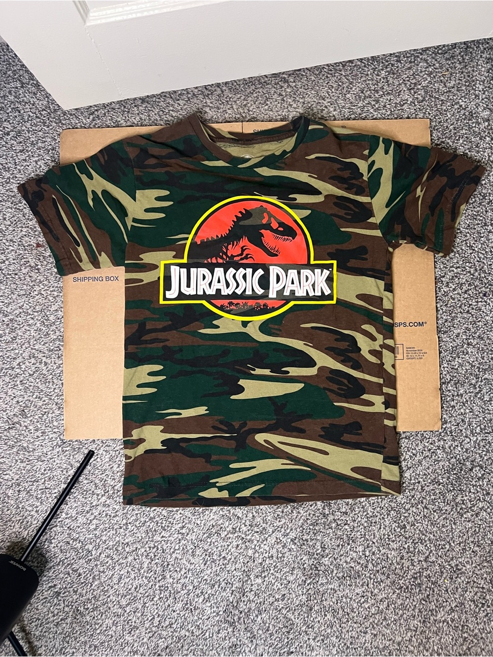Jurassic park Camo Short-Sleeve Tee - Green